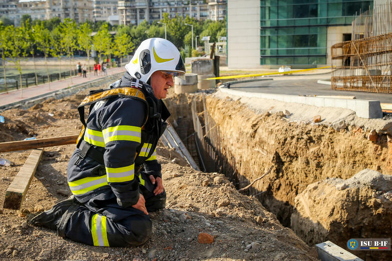 Accident Biblioteca Nationala, Foto: ISUBIF