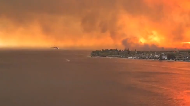 Incendii Grecia, Foto: Captura video