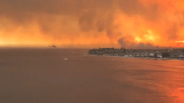 Incendii Grecia, Foto: Captura video