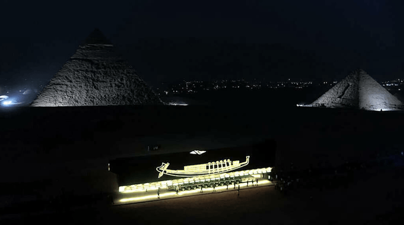 Barca lui Keops a fost mutata, Foto: Captura France 24