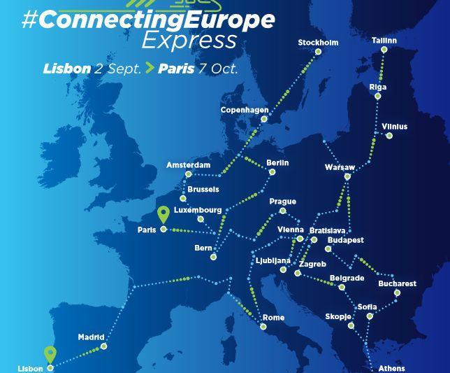 Traseul Connecting Europe Express, Foto: Comisia Europeana