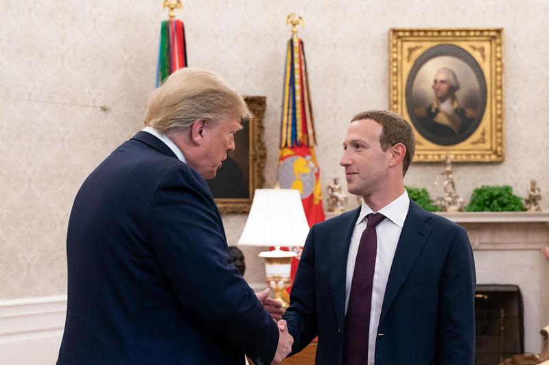 Donald Trump si Mark Zuckerberg la Casa Alba, Foto: Flickr