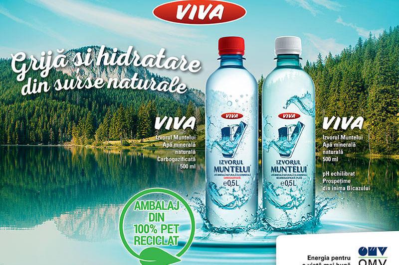 OMV extinde gama de produse VIVA cu Apa Minerală Naturală VIVA Izvorul Muntelui, Foto: OMV