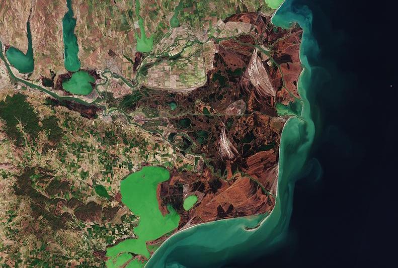 Delta Dunarii, imagine satelit, Foto: esa.int