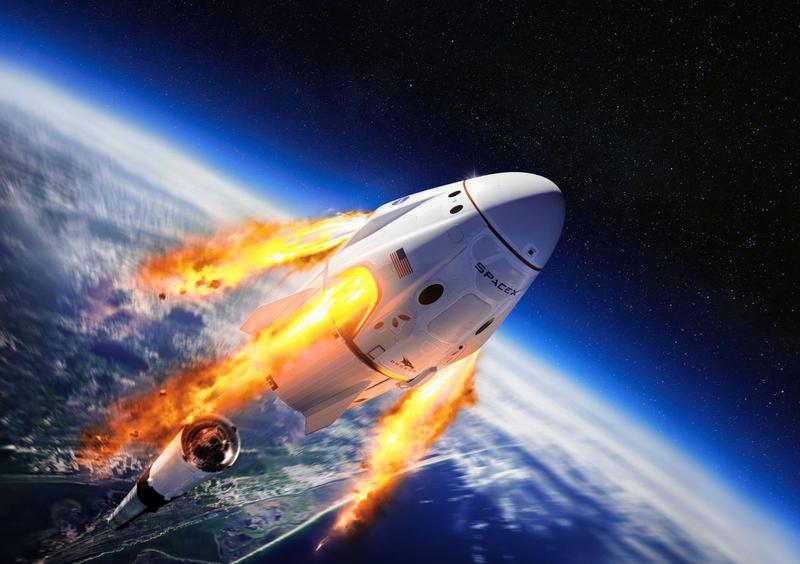 Capsula Crew Dragon, ilustratie, Foto: Evgeniyqw, Dreamstime.com