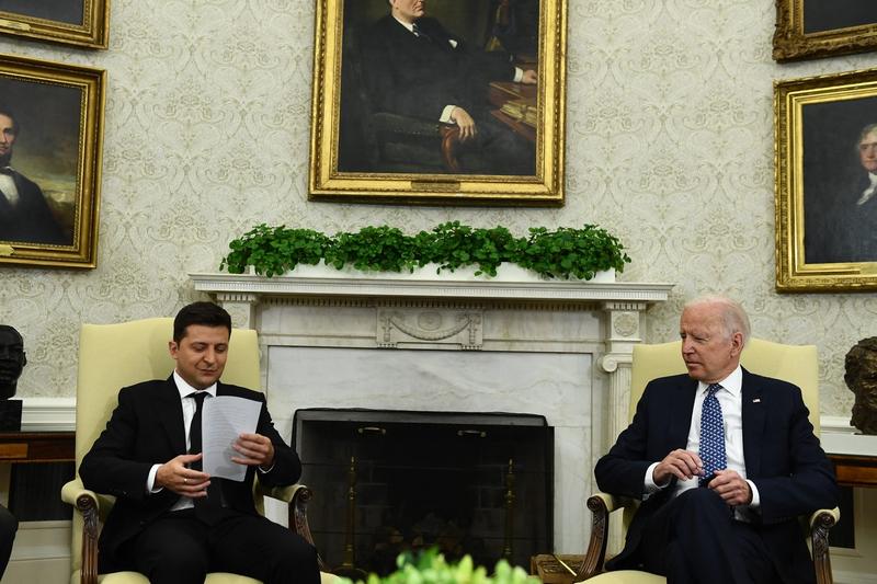Volodimir Zelenski si Joe Biden, la Casa Alba, Foto: Brendan Smialowski / AFP / Profimedia