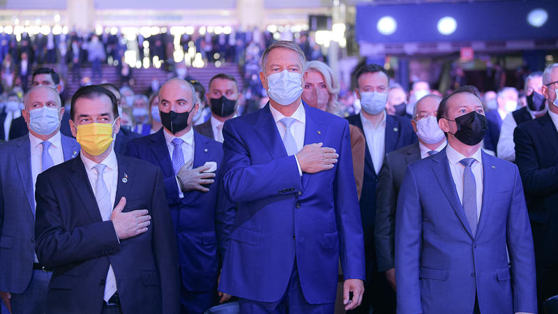 Ludovic Orban, Klaus Iohannis si Florin Citu, Foto: Presidency.ro