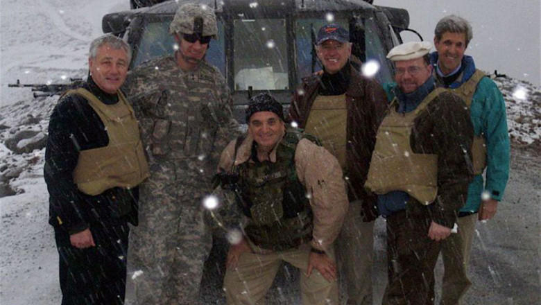 John Kerry, Chuck Hagel si Joe Biden, in imaginea de dupa operatiunea de salvare din Afganistan, Foto: Departamentul de Stat
