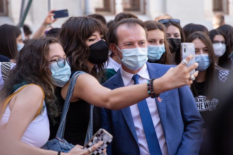 Florin Cîţu la deschiderea anului scolar, Foto: Facebook/ Florin Citu