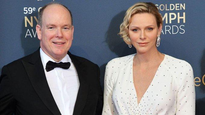 Printul Albert de Monaco si printesa Charlene (sursa foto: twitter), Foto: Hotnews