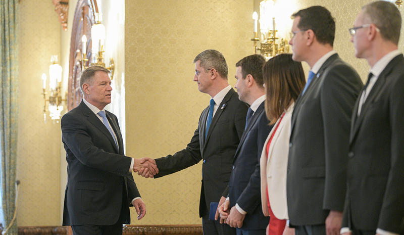 Delegația USR la consultari cu Iohannis, Foto: Presidency.ro