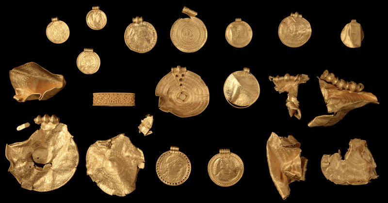 Comoara de aur descoperita in Danemarca, Foto: vejlemuseerne.dk