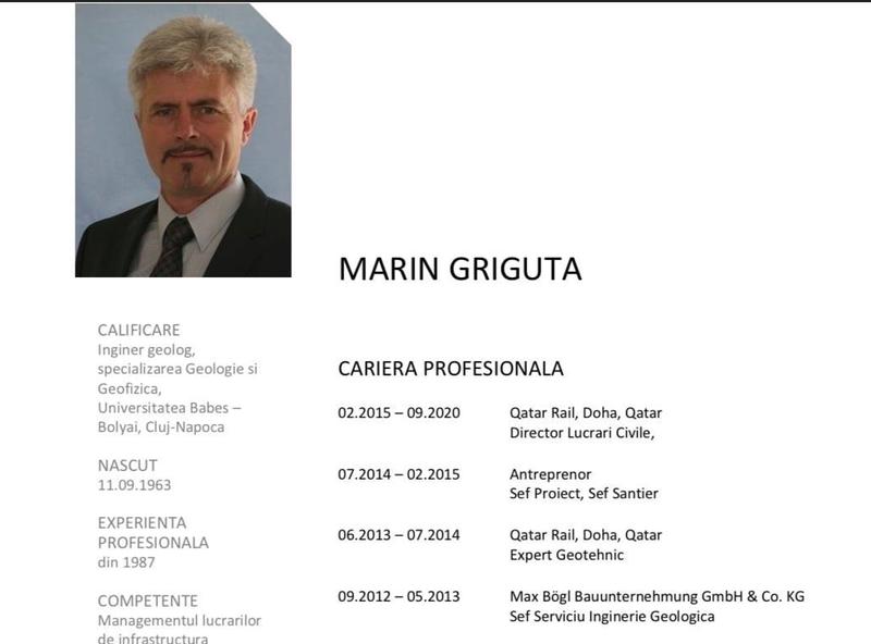 Marin Griguta - CV, Foto: Catalin Drula / Facebook