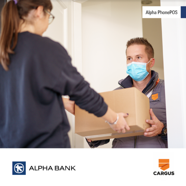 Cargus devine prima companie de curierat din România care folosește o soluție PIN on Glass - Alpha PhonePOS, furnizată de Alpha Bank Romania, Foto: Alpha Bank