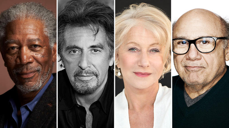 Morgan Freeman, Al Pacino, Helen Mirren, Danny DeVito, Foto: Variety