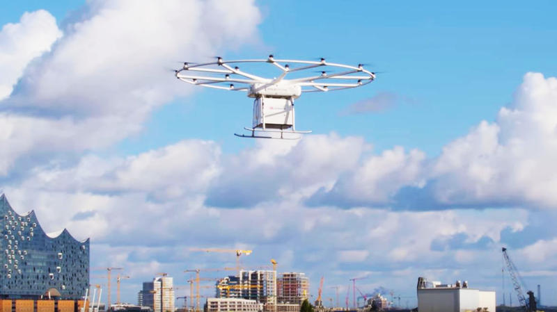 Drona cargo Volocopter, Foto: Captura YouTube