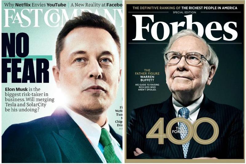 Elon Musk si Warren Buffett, Foto: Forbes