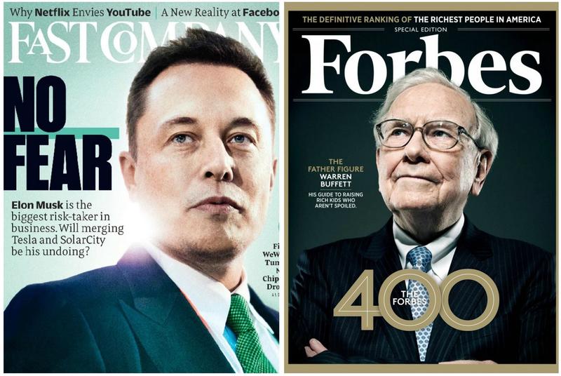 Elon Musk si Warren Buffett, Foto: Forbes