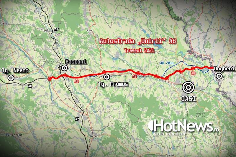 A8 Autostrada Unirii - Traseul Tg Neamt - Iasi - Ungheni (SF 2021), Foto: Hotnews