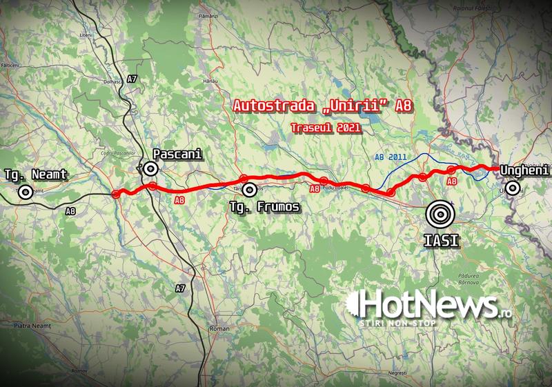A8 Autostrada Unirii - Traseul Tg Neamt - Iasi - Ungheni (SF 2021), Foto: Hotnews