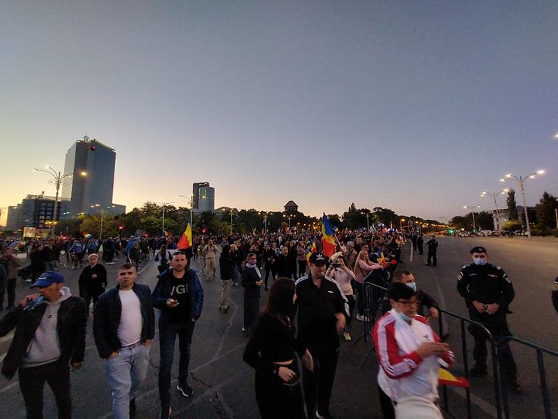 Protest la Piata Victoriei, Foto: Hotnews