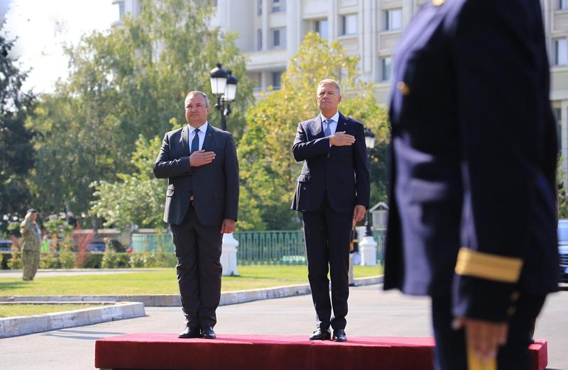 Nicolae Ciuca si Klaus Iohannis, Foto: Facebook Ministerul Apararii