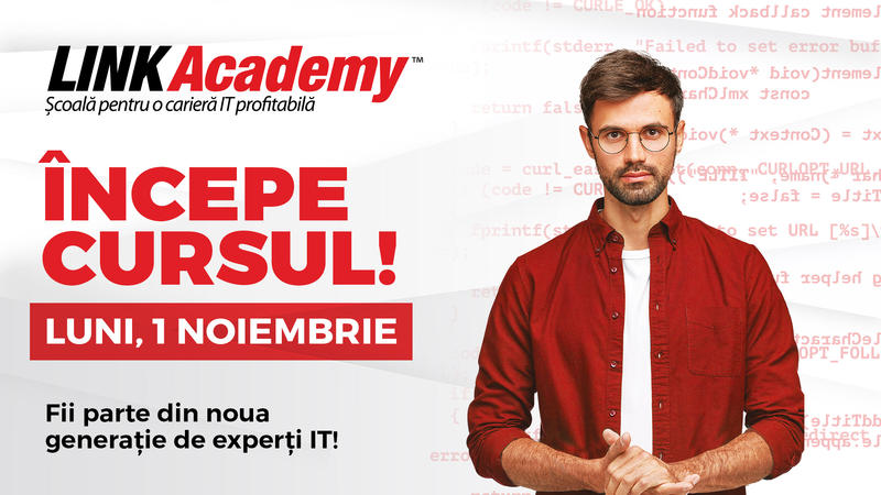 Ocupați-vă locul la LINK Academy și începeți o carieră de succes în IT, Foto: LINK Academy