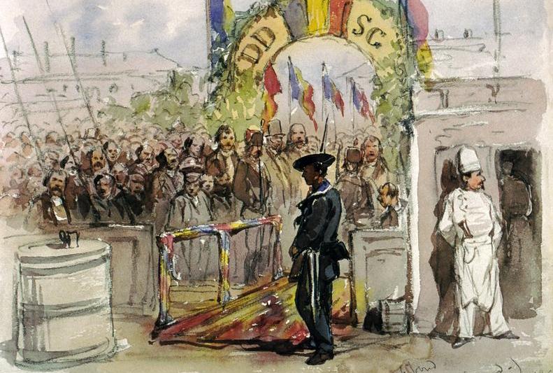 Amedeo Preziosi ”La bordul iahtului Stefan cel Mare”, Foto: Colegiul Noua Europa