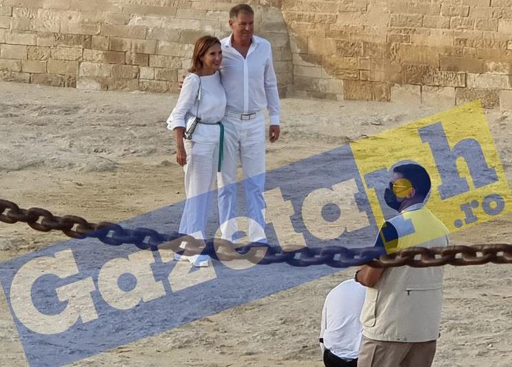 Klaus si Carmen Iohannis la piramide, Foto: Gazeta de Prahova