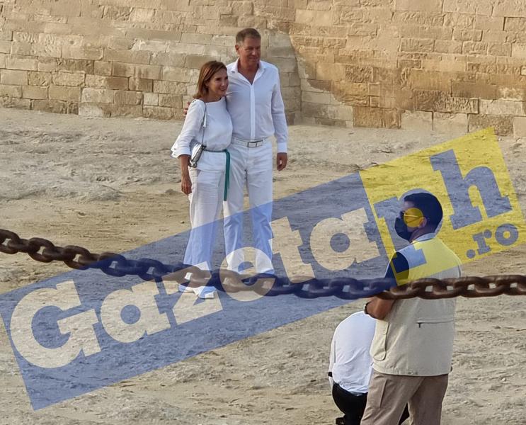 Klaus si Carmen Iohannis la piramide, Foto: Gazeta de Prahova