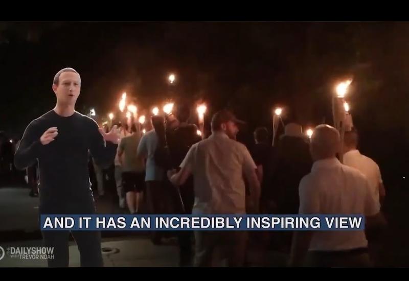 Parodie- Mark Zuckerberg in mijlocul extremistilor (captura de ecran), Foto: Hotnews