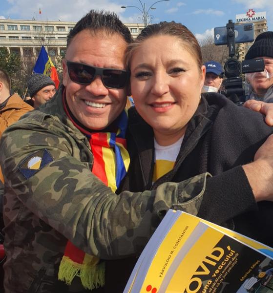 Erno Kovacs, cu Diana Sosoaca, Foto: Facebook/ Erno Kovacs