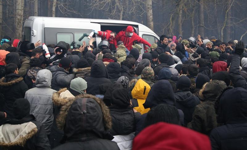 Criza umanitara la granita dintre Polonia si Belarus, Foto: Belarus State Border Commitee / TASS / Profimedia Images