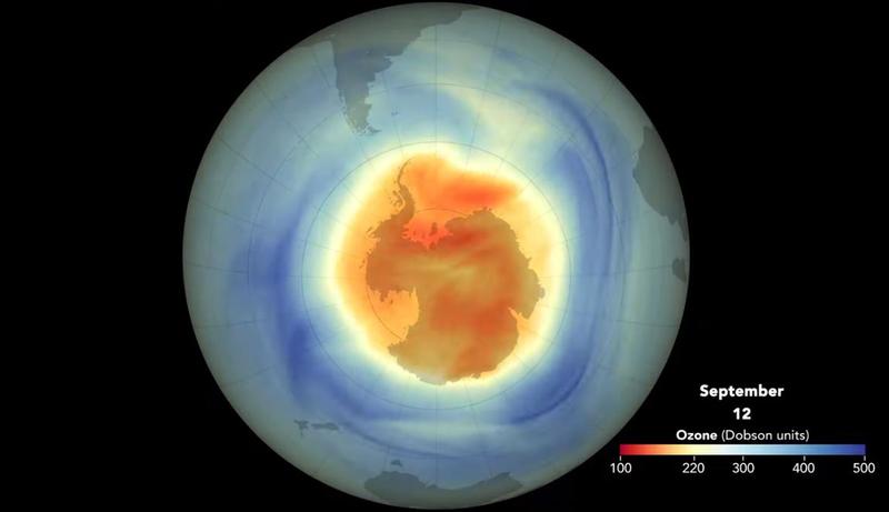 Startul de ozon, Antarctica, Foto: YouTube