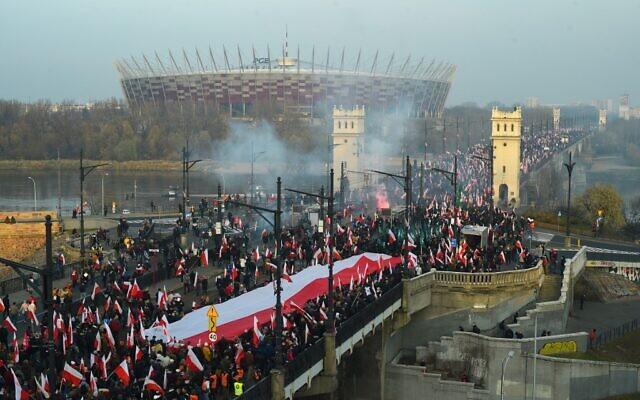 marsul din Polonia (sursa foto: twitter), Foto: Hotnews