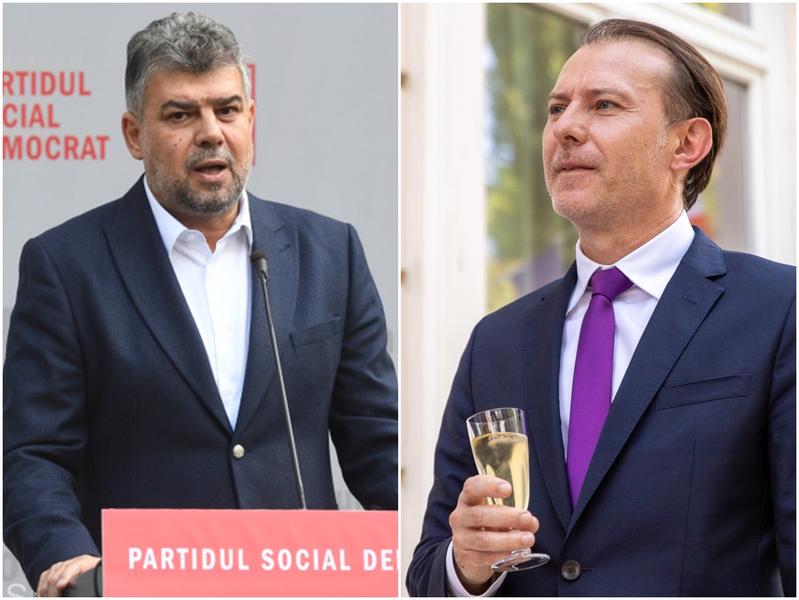 Marcel Ciolacu si Florin Cîțu, Foto: Colaj foto