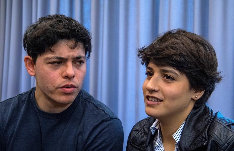 Sean Binder si Sarah Mardini in 2018, Foto: John MacDougall / AFP / Profimedia Images
