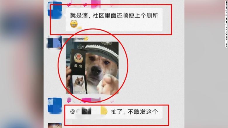 Meme-ul considerat jignitor de politistii chinezi, Foto: Captura de ecran