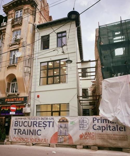 Cladire consolidata de Administratia Municipala pentru Consolidarea Cladirilor cu Risc Seismic, Foto: PMB