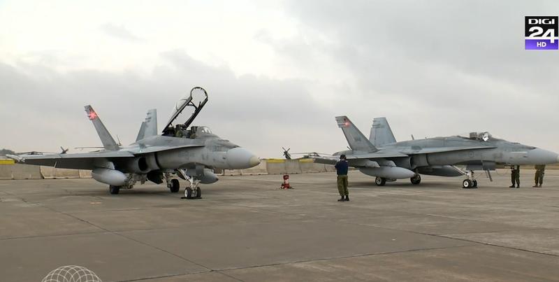 Avioane CF 18 Hornet, Foto: Captura video