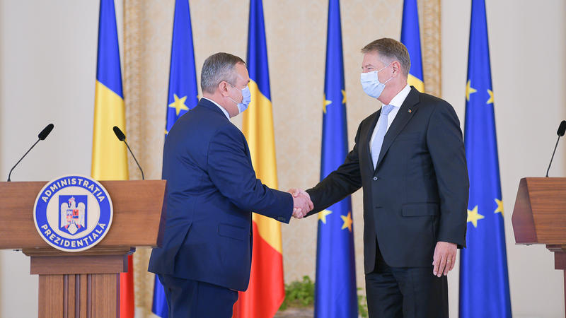 Nicolae Ciuca si Klaus Iohannis, Foto: Presidency.ro