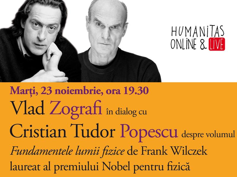 Vlad Zografi în dialog cu Cristian Tudor Popescu, Foto: Humanitas