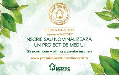 Ultimele zile pentru înscrieri în Gala Premiilor pentru un Mediu Curat!, Foto: ecotic