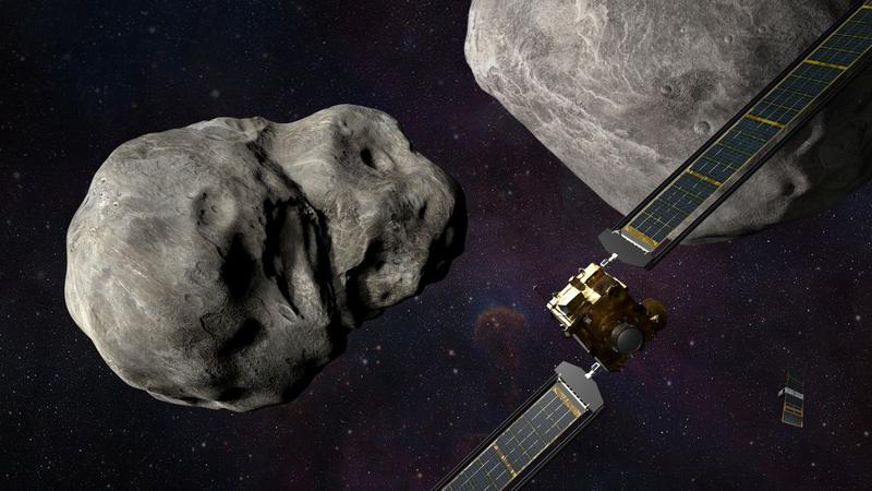 DART si cei doi asteroizi la care va ajunge - ilustratie, Foto: NASA