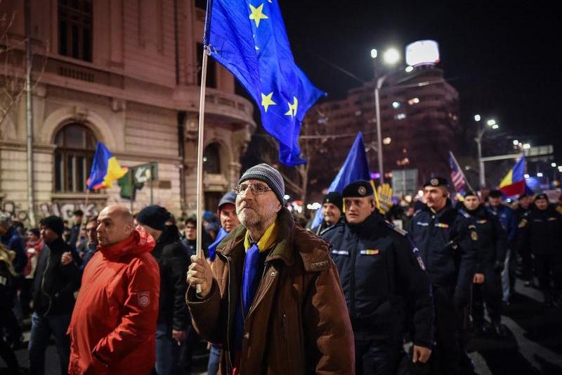 Protest pentru justitie, Bucuresti, 2019, Foto: Daniel MIHAILESCU / AFP / Profimedia