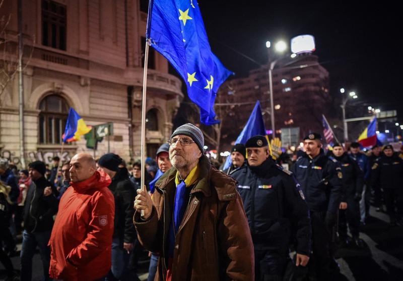 Protest pentru justitie, Bucuresti, 2019, Foto: Daniel MIHAILESCU / AFP / Profimedia