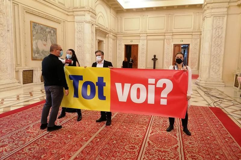 Protest Parlament, Foto: Hotnews