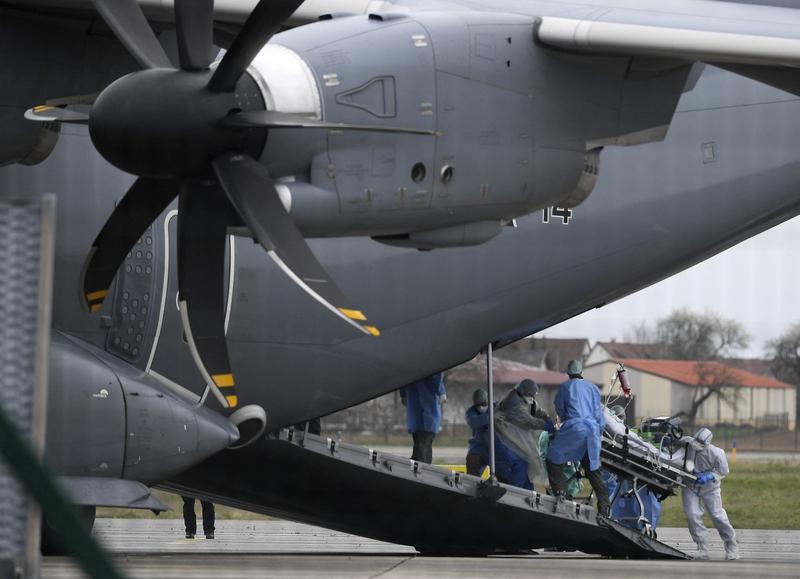 Luftwaffe transportand pacienti Covid, Foto: FREDERICK FLORIN / AFP / Profimedia