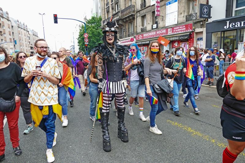 Marsul Gay Pride din Paris, 2021, Foto: Gregory Herpe/SOPA Images / Shutterstock Editorial / Profimedia