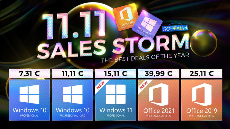 GoDeal24’s 11.11 Sales Storm: Windows 10 și alte produse noi pornesc de la 5,55 EUR, Foto: GoDeal24